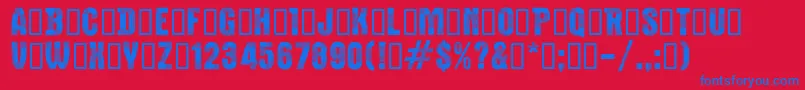CfbucheronsRegular Font – Blue Fonts on Red Background