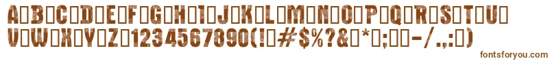 CfbucheronsRegular Font – Brown Fonts on White Background