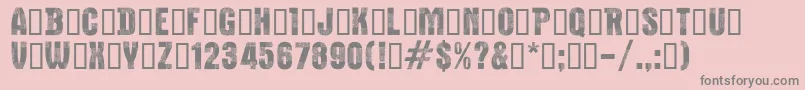 CfbucheronsRegular Font – Gray Fonts on Pink Background