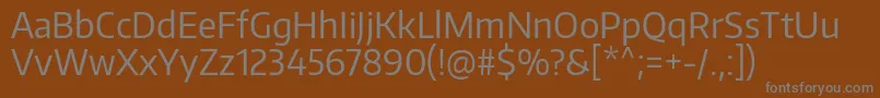 Шрифт EncodesansnarrowRegular – серые шрифты на коричневом фоне