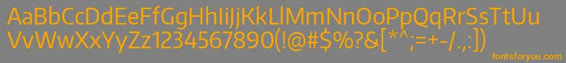 EncodesansnarrowRegular Font – Orange Fonts on Gray Background