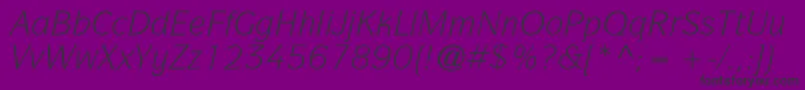 ItcsymbolstdBookitalic Font – Black Fonts on Purple Background