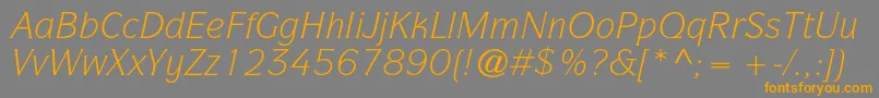 fuente ItcsymbolstdBookitalic – Fuentes Naranjas Sobre Fondo Gris