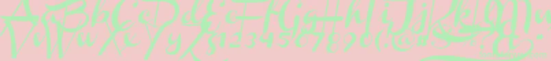 More about ChannelSlanted1 Font ChannelSlanted1 Font – Green Fonts on Pink Background