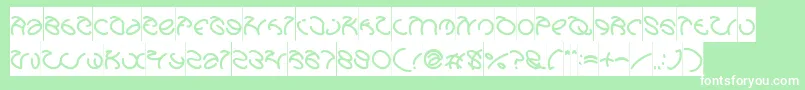 GraphicDreamInverse Font – White Fonts on Green Background