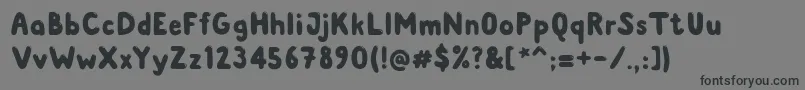 Albusshine Font – Black Fonts on Gray Background