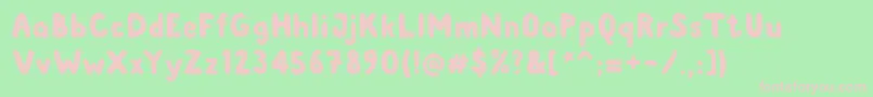 Albusshine Font – Pink Fonts on Green Background