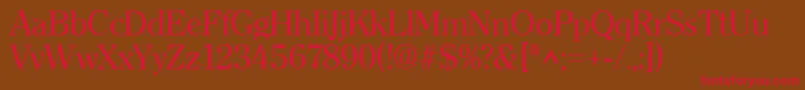 ClearfaceRegular Font – Red Fonts on Brown Background