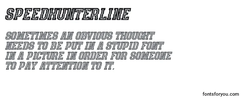 SpeedhunterLine Font