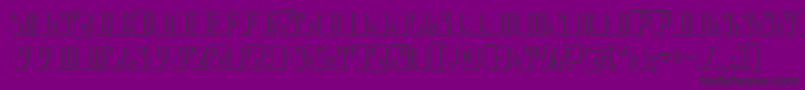 Zyv23D Font – Black Fonts on Purple Background