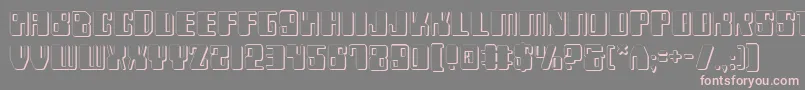 Zyv23D Font – Pink Fonts on Gray Background