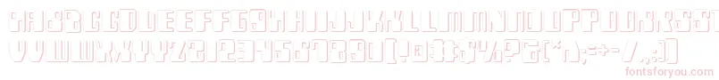 Zyv23D Font – Pink Fonts on White Background
