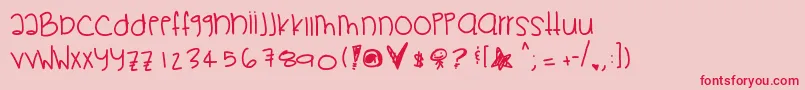 En savoir plus sur la police Pikapika Police Pikapika – polices rouges sur fond rose
