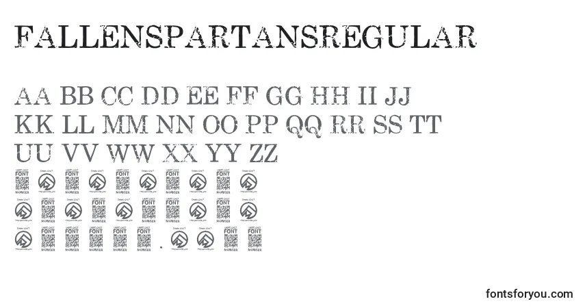 FallenspartansRegular font – alphabet, numbers, special characters