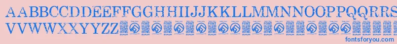 More about FallenspartansRegular Font FallenspartansRegular Font – Blue Fonts on Pink Background