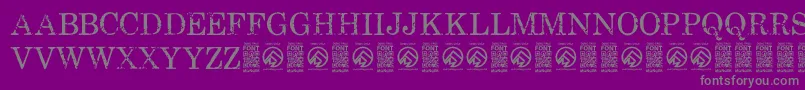 FallenspartansRegular Font – Gray Fonts on Purple Background