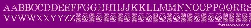 FallenspartansRegular Font – Pink Fonts on Purple Background