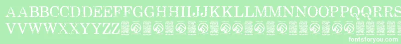 FallenspartansRegular Font – White Fonts on Green Background