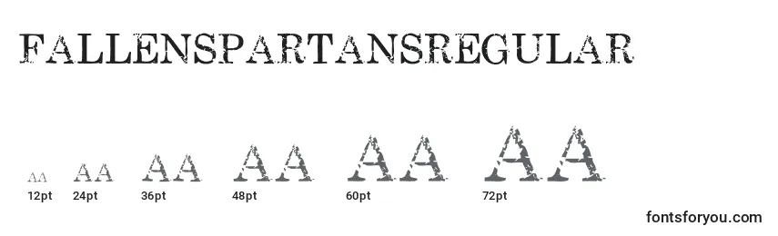 FallenspartansRegular Font Sizes