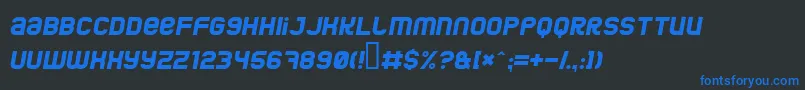 Jumboi Font – Blue Fonts on Black Background
