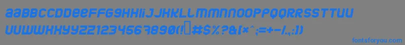 Jumboi Font – Blue Fonts on Gray Background
