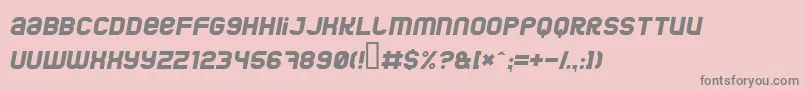Jumboi Font – Gray Fonts on Pink Background