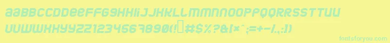 Jumboi Font – Green Fonts on Yellow Background