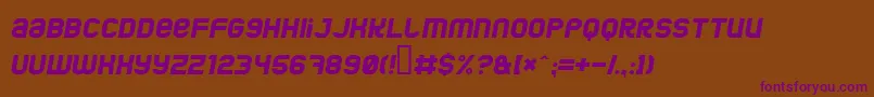 Jumboi Font – Purple Fonts on Brown Background