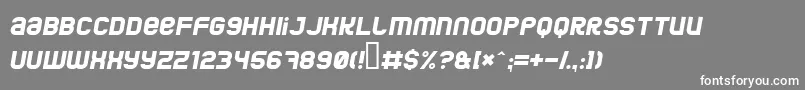 Jumboi Font – White Fonts on Gray Background