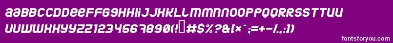 Jumboi Font – White Fonts on Purple Background
