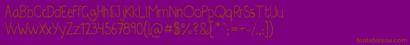 Irregularis Font – Brown Fonts on Purple Background