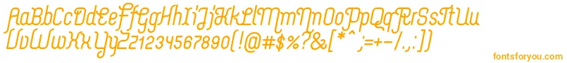 MerijntjeBolditalic Font – Orange Fonts on White Background