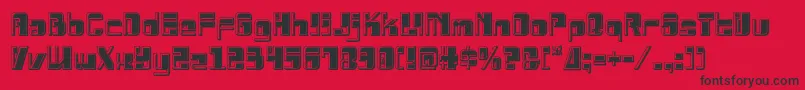 Drosselmeyerbevel Font – Black Fonts on Red Background