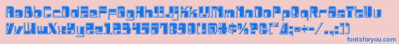 Drosselmeyerbevel Font – Blue Fonts on Pink Background