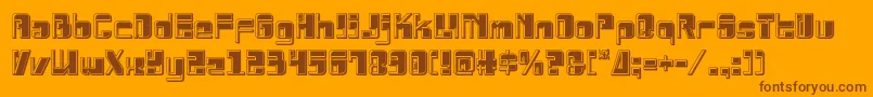 Drosselmeyerbevel Font – Brown Fonts on Orange Background