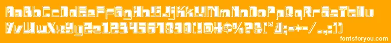 Drosselmeyerbevel Font – White Fonts on Orange Background