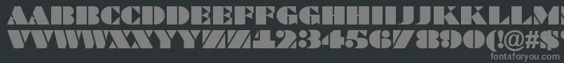 Bragga6 Font – Gray Fonts on Black Background