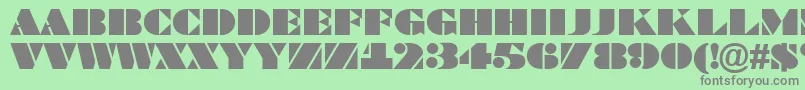 Bragga6 Font – Gray Fonts on Green Background
