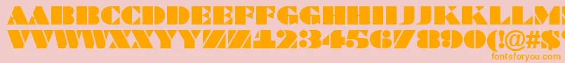 Bragga6 Font – Orange Fonts on Pink Background