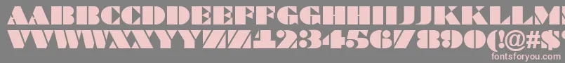 Fonte Bragga6 – fontes rosa em um fundo cinza
