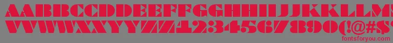 Bragga6 Font – Red Fonts on Gray Background