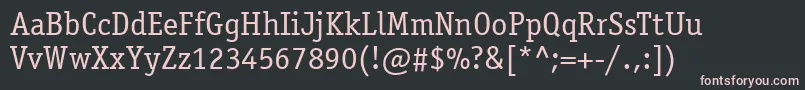 fuente ItcOfficinaSerifLtBook – Fuentes Rosadas Sobre Fondo Negro