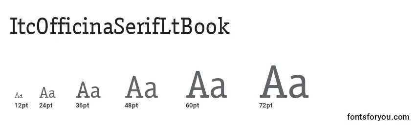 Размеры шрифта ItcOfficinaSerifLtBook