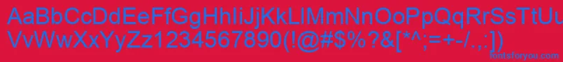 Spds Font – Blue Fonts on Red Background