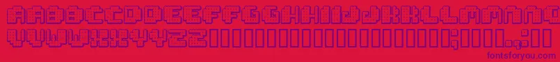 Tivoli Font – Purple Fonts on Red Background