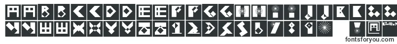 Шрифт Kleinbricksnegative – шрифты для табличек и знаков