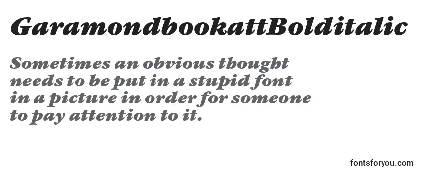 GaramondbookattBolditalic Font