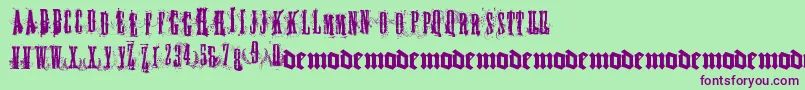 Lisätietoja Fucky-fontista Fucky-fontti – violetit fontit vihreällä taustalla