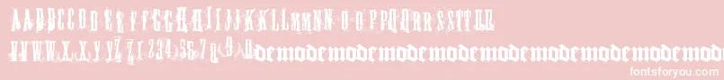 Fucky Font – White Fonts on Pink Background