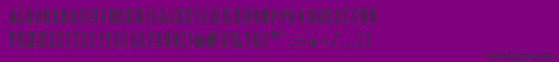 GreatshadowRegular Font – Black Fonts on Purple Background